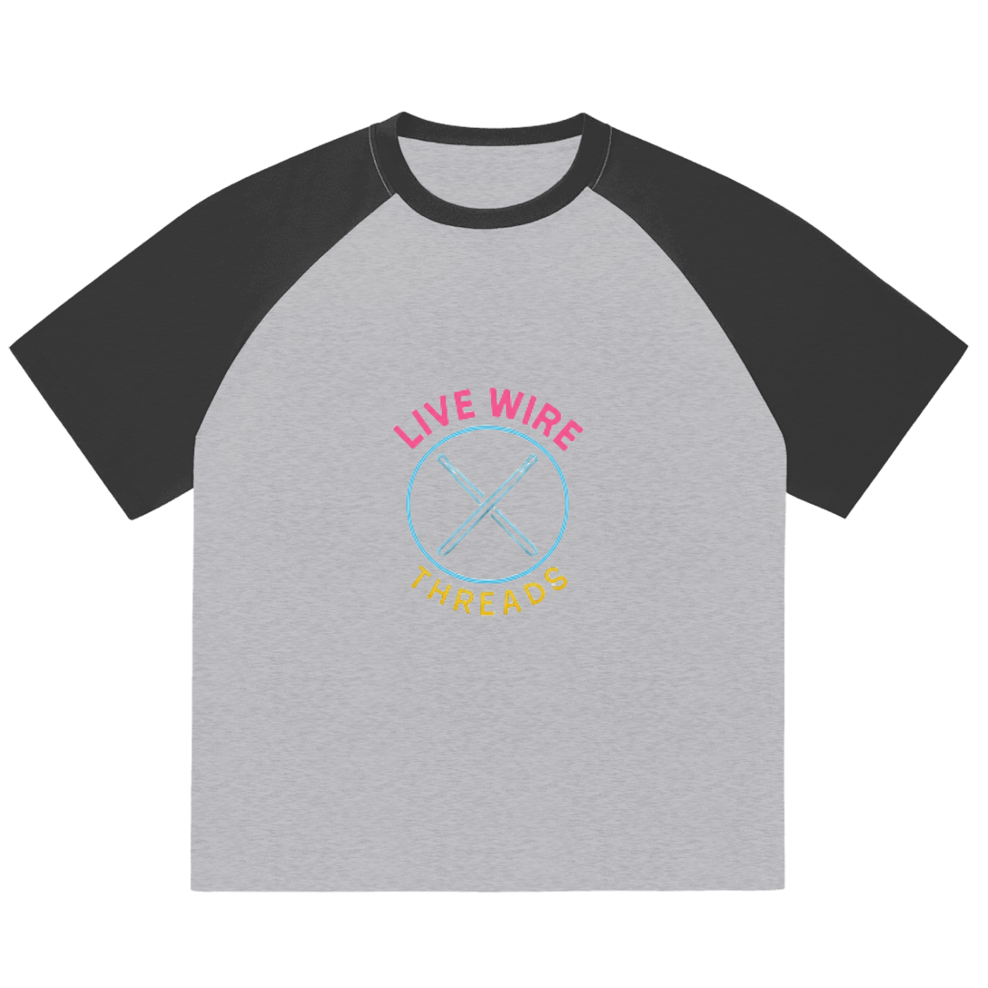 Color-Blocked Raglan Sleeve T-Shirt