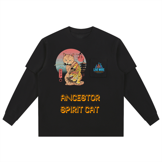 Layered Long Sleeve Oversized Tee